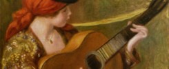Pierre-Auguste Renoir - Jeune Espagnole jouant de la guitare
