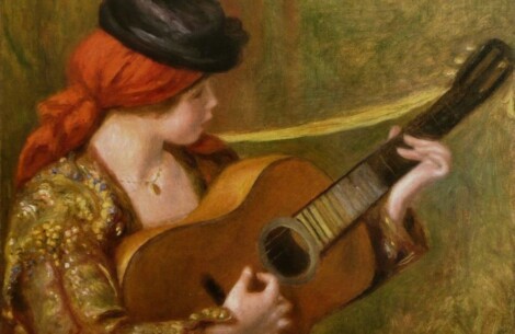 Pierre-Auguste Renoir - Jeune Espagnole jouant de la guitare
